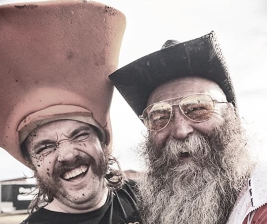 Friends in hats